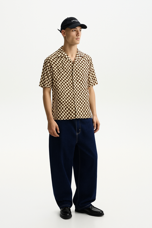 OPTIC FLOW SHIRT BEIGE