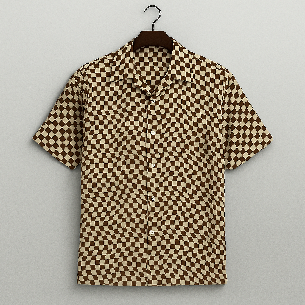 OPTIC FLOW SHIRT BEIGE